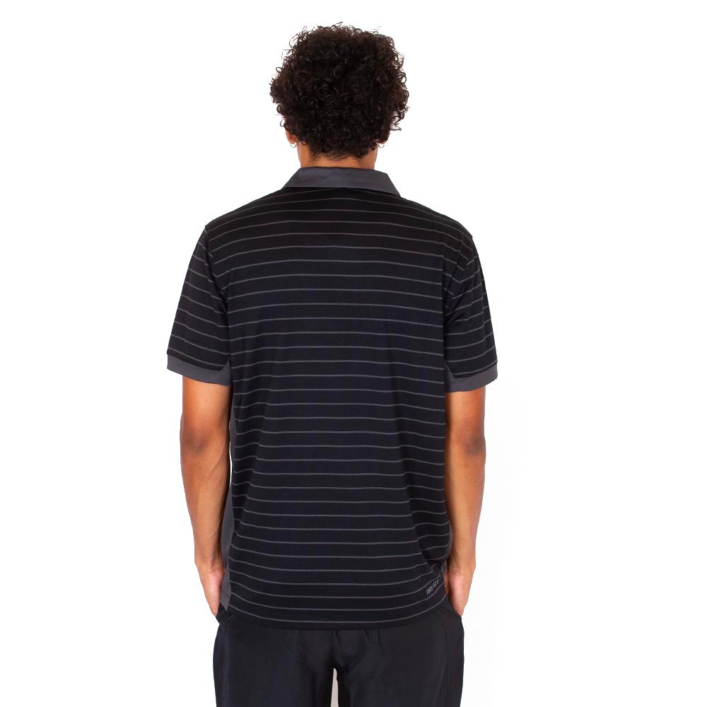 Classic Oregon O, Nike, Black, Crew Neck, Performance/Dri-FIT, Men, Pique, Stripe, Sideline, Shirt, 883777